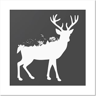 Forest Deer Posters and Art